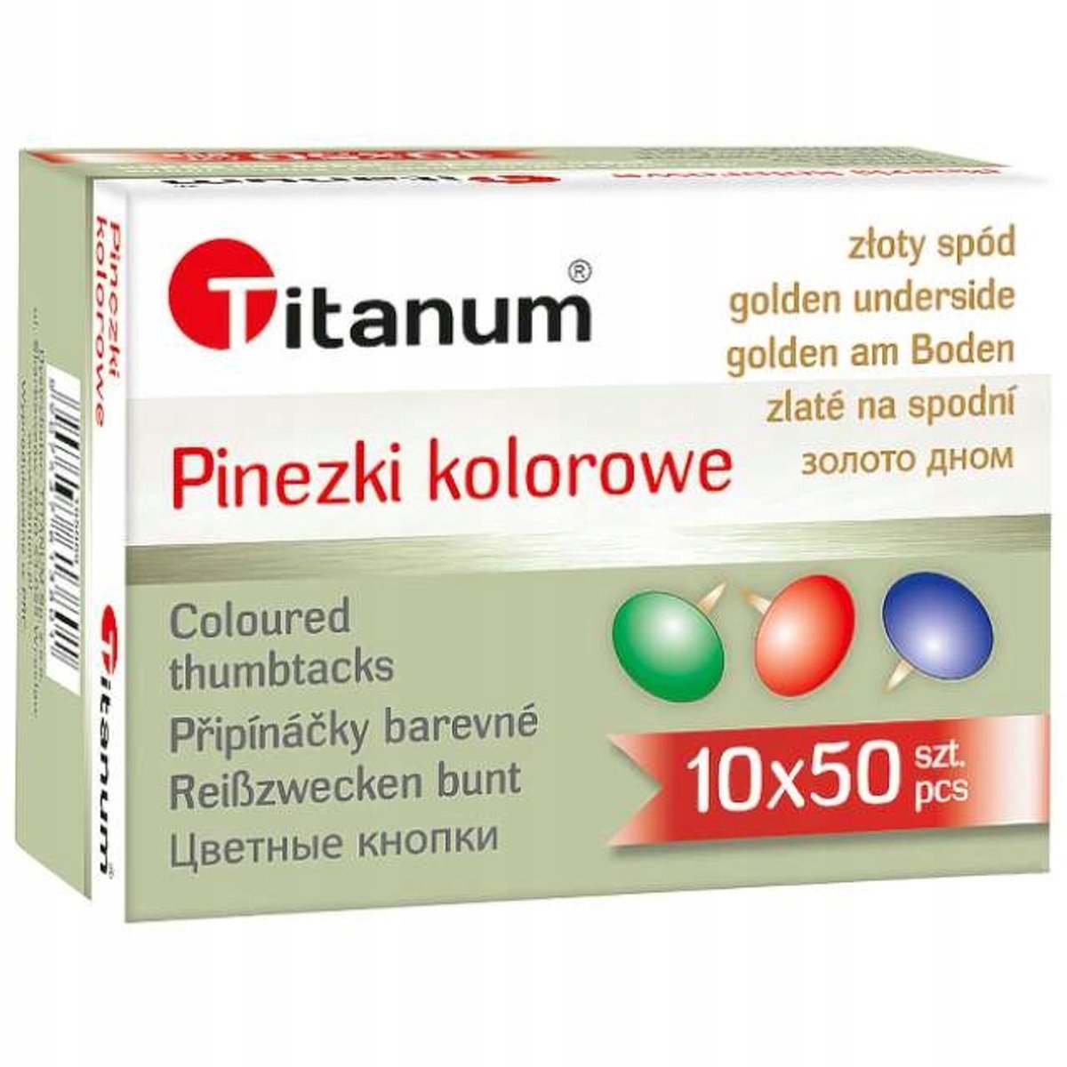 Titanum Goudkleurige Duimspijkers - 50 Stuks