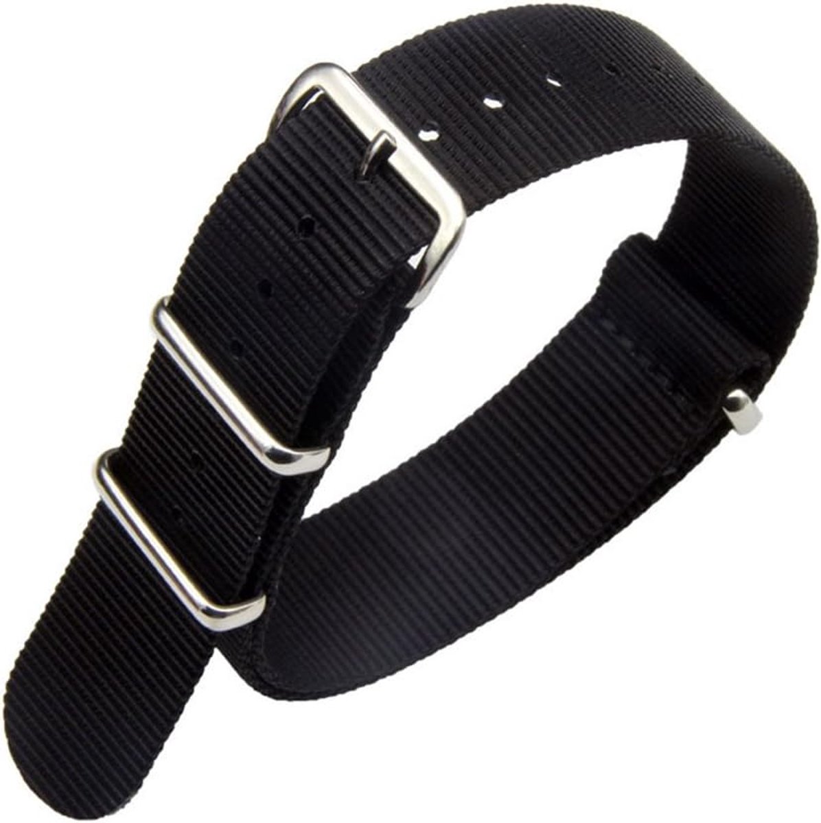 Nylon Watch Straps Band NATO Style Choice of Color, Length and Width 16mm 18mm 20mm 22mm 24mm Replacement Ballistic - ShopVlot