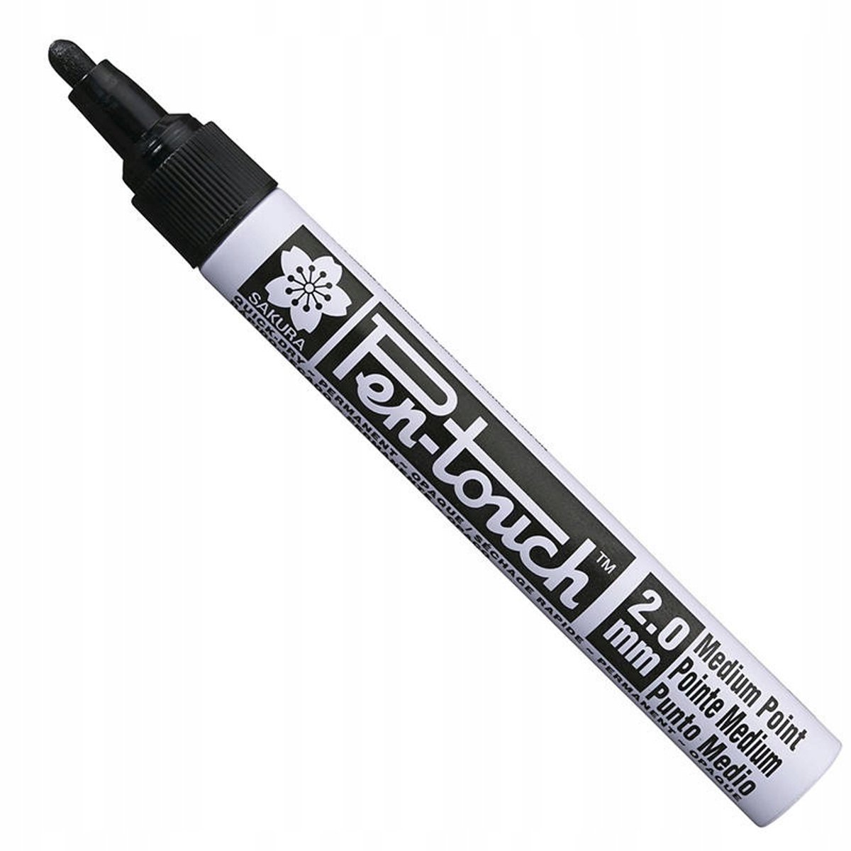 Sakura Pen-touch Marker Zwart 2mm - Permanent voor Glas & Papier