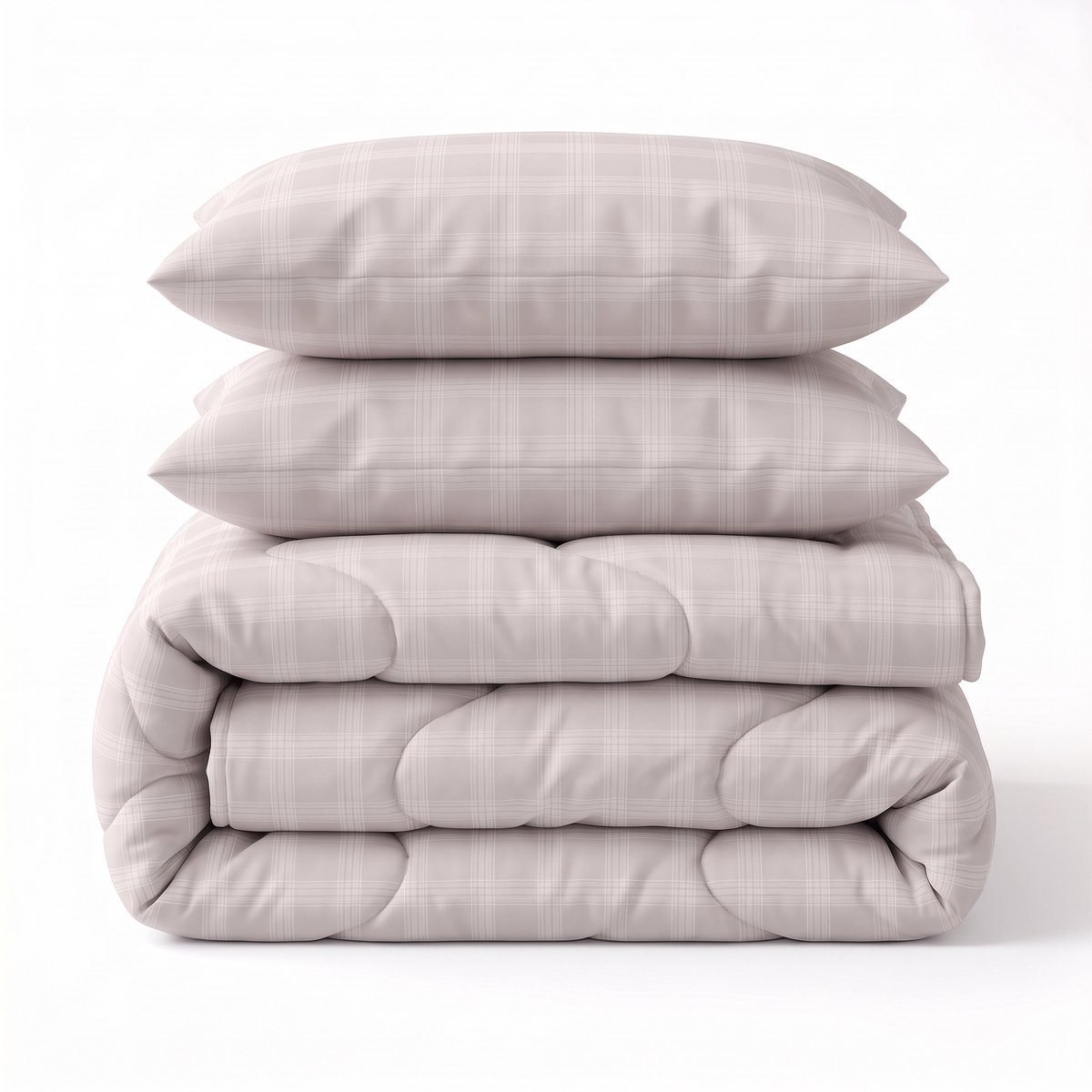 Sleeptime® 2 in 1 Dekbed zonder Overtrek Mirela - Wasbaar Dekbed - 200 x 220 cm + 2 x kussensloop 60x70 - Zand