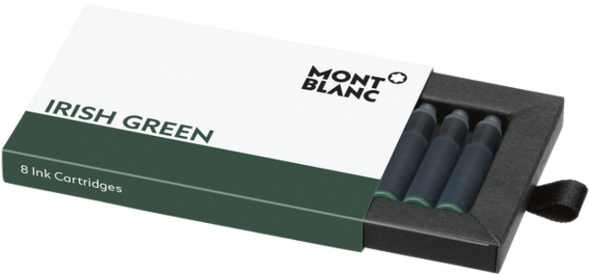 Montblanc inkt patronen Irish Green box 8 stuks