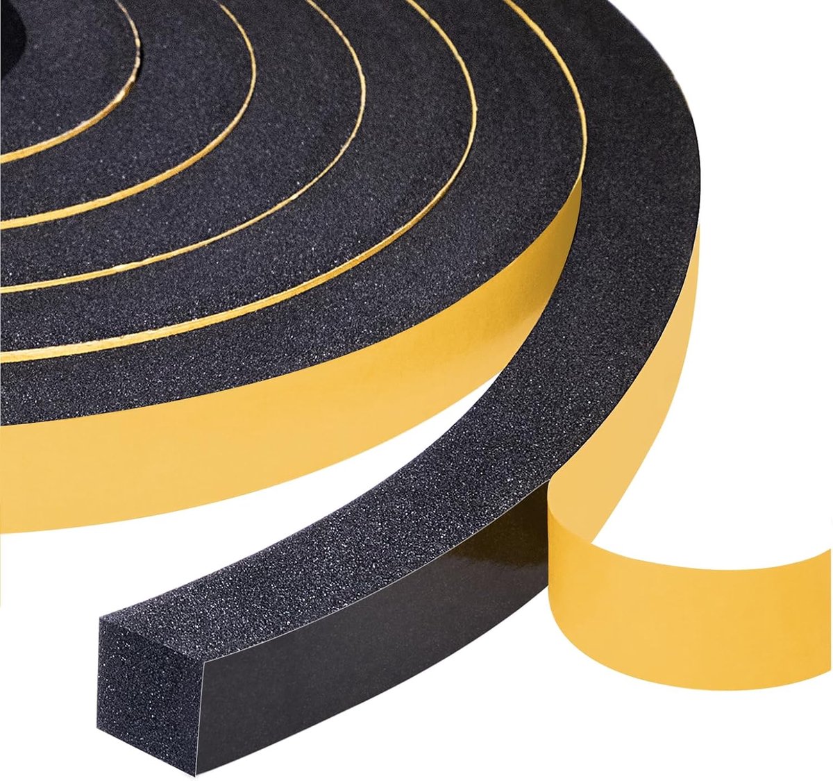 Zelfklevende Schuim Afdichtingstape 50 mm Breed en 10 mm Dik - Geluidsisolerende Tochtstrip voor Deuren en Ramen - Rol van 3 Meter