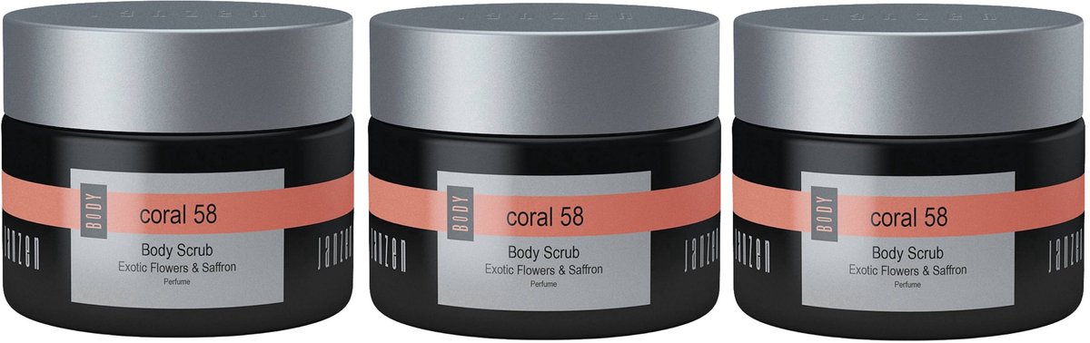 JANZEN Body Scrub Coral 58 - voordeelverpakking 3 x 420 gram