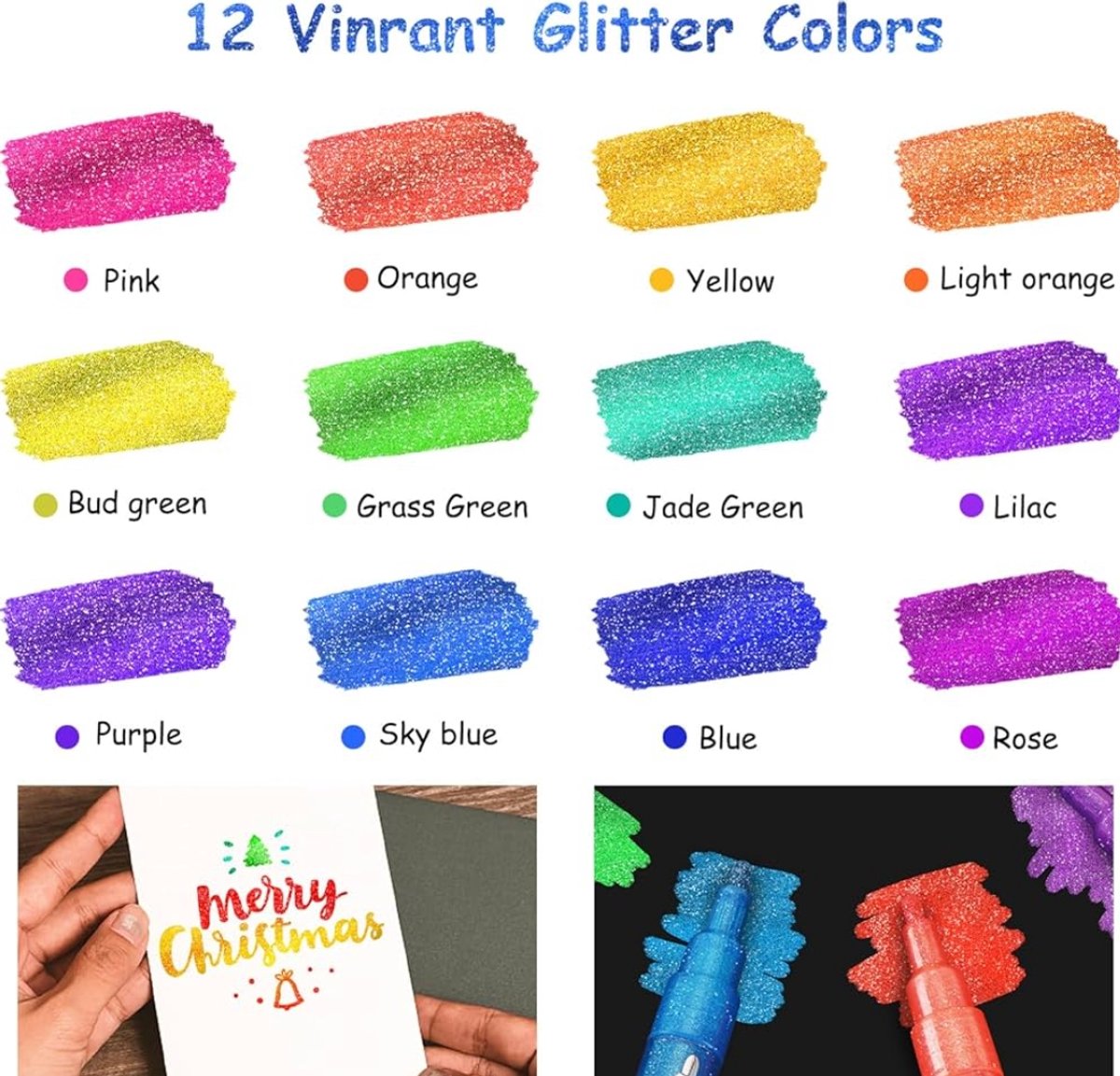 Metaalkleurige Brushpennen Set - 12 Levendige Kleuren