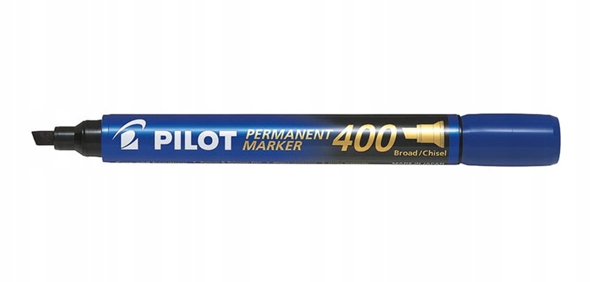 Pilot SCA-400 Permanent Marker, Blauw, Gesneden Punt