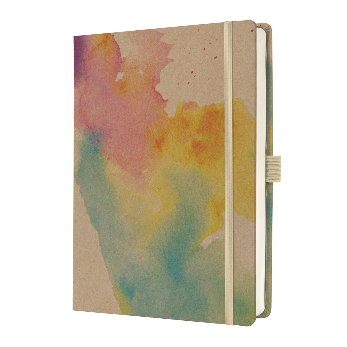Bullet Journal Jolie A5 kraft Watercolour Dreams hardcover blanco 200pag 120 grams - SI-JB200