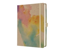 Bullet Journal Jolie A5 kraft Watercolour Dreams hardcover blanco 200pag 120 grams - SI-JB200
