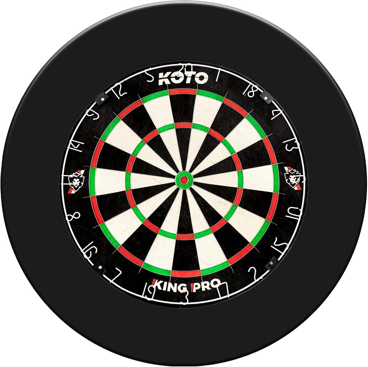 KOTO - King Pro 360, Met Dartsbord Surround, 1 Stuk, Sisal Dart Bord, Beugelvrij Dartbord - ShopVlot