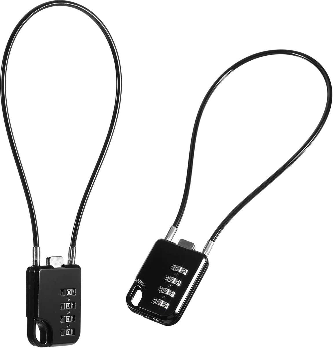 2 stuks Kabelslot met cijferslot, 30 cm staalkabel - ShopVlot
