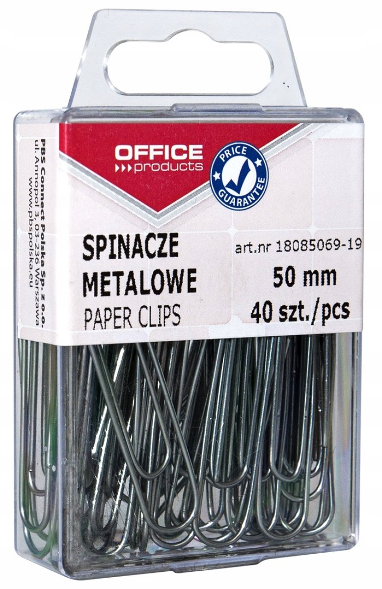 Metalen Kantoorklemmen 50mm - 40 Stuks - Zilverkleurig