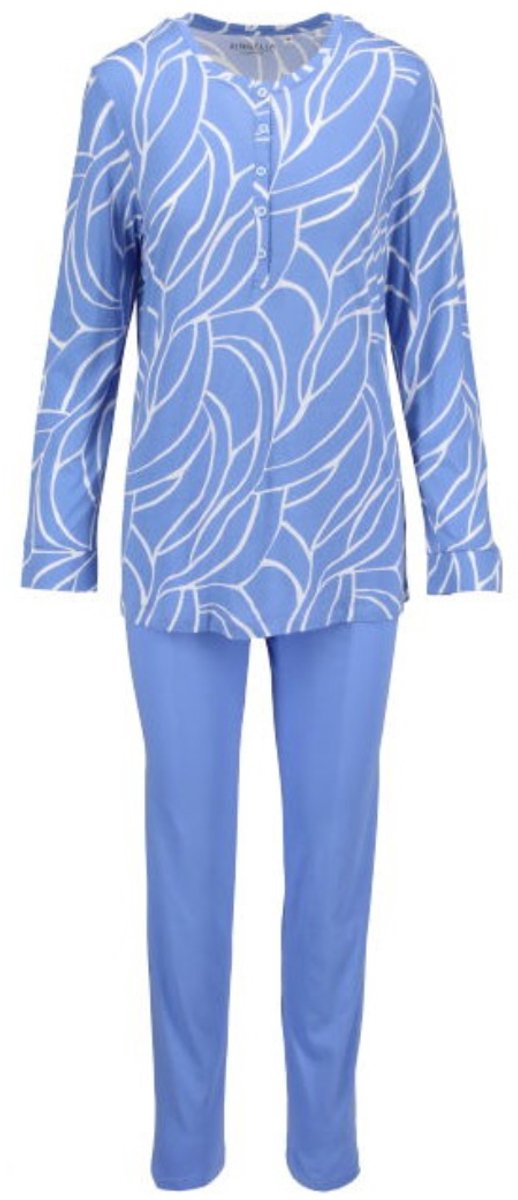 Ringella Katoenen dames pyjama sterrenblauw Ringella - Blauw - Maat - 38