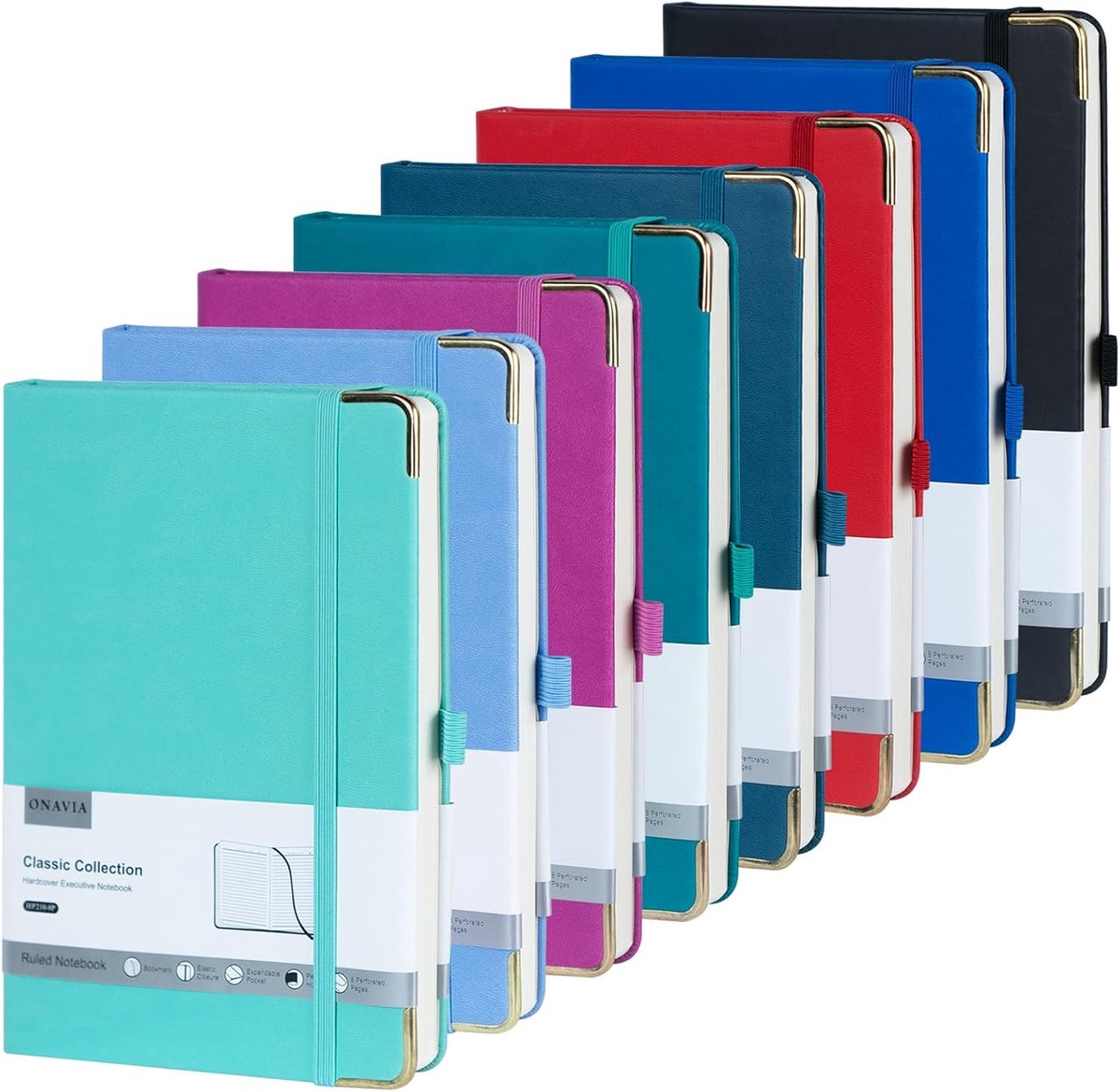Notebook A5 - hardcover - gelinieerd - ideaal voor notities - ShopVlot