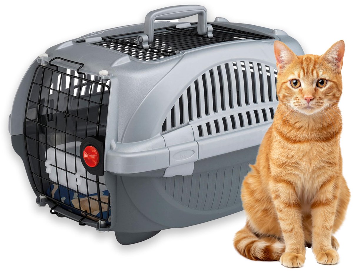 Famanu – Honden- en katten reismand met dakopening, ideaal voor het veilig vervoeren van uw huisdier