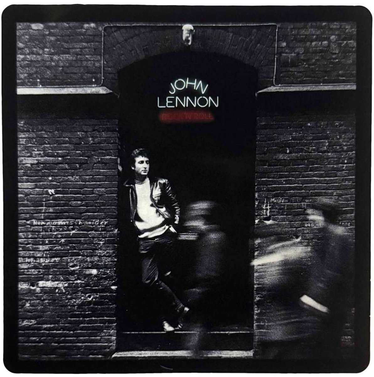 John Lennon - Rock 'n' Roll Album Sticker - Zwart