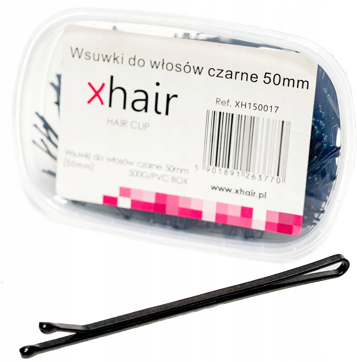 xhair Lange Zwarte Haarspelden 500g - Professionele Kapsalon Accessoires