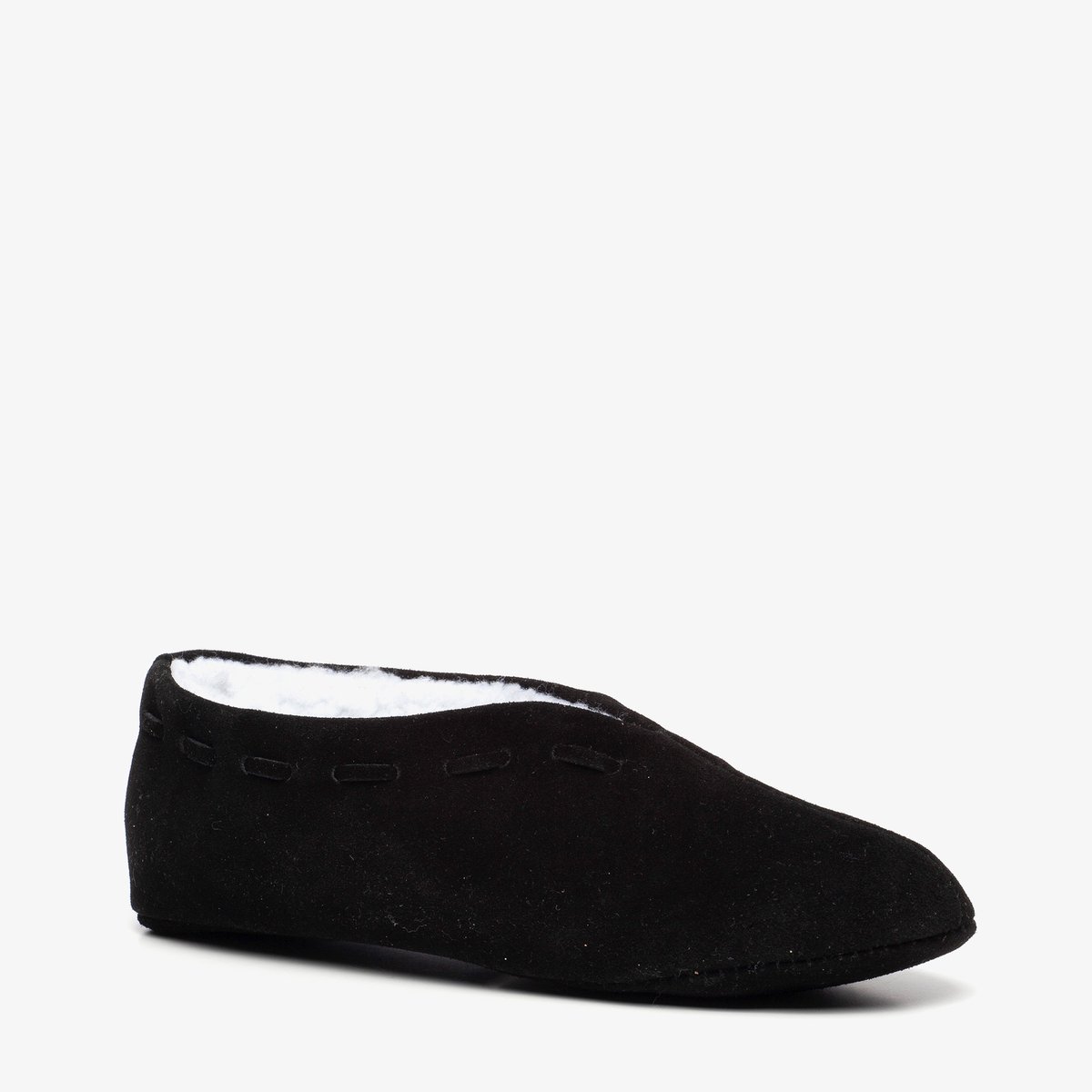 Thu!s leren dames Spaanse sloffen zwart - Maat 37 - Pantoffels