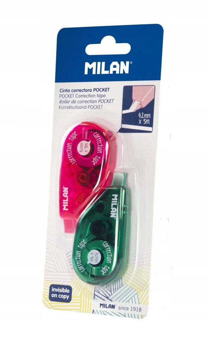 Correctietape, set van 2, mini, 4,2 mm x 5 m