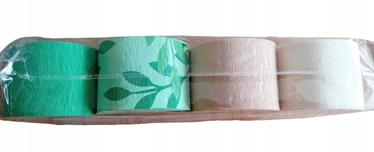 8x Kreppapier Rolletjes - 4,5cm x 25m - Crepe Papier voor Knutselen