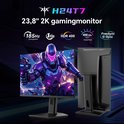 23,8-inch KTC H24T7 gamingmonitor met cyberpunk-afbeelding, 185Hz, 1ms, HDR 400, FreeSync.