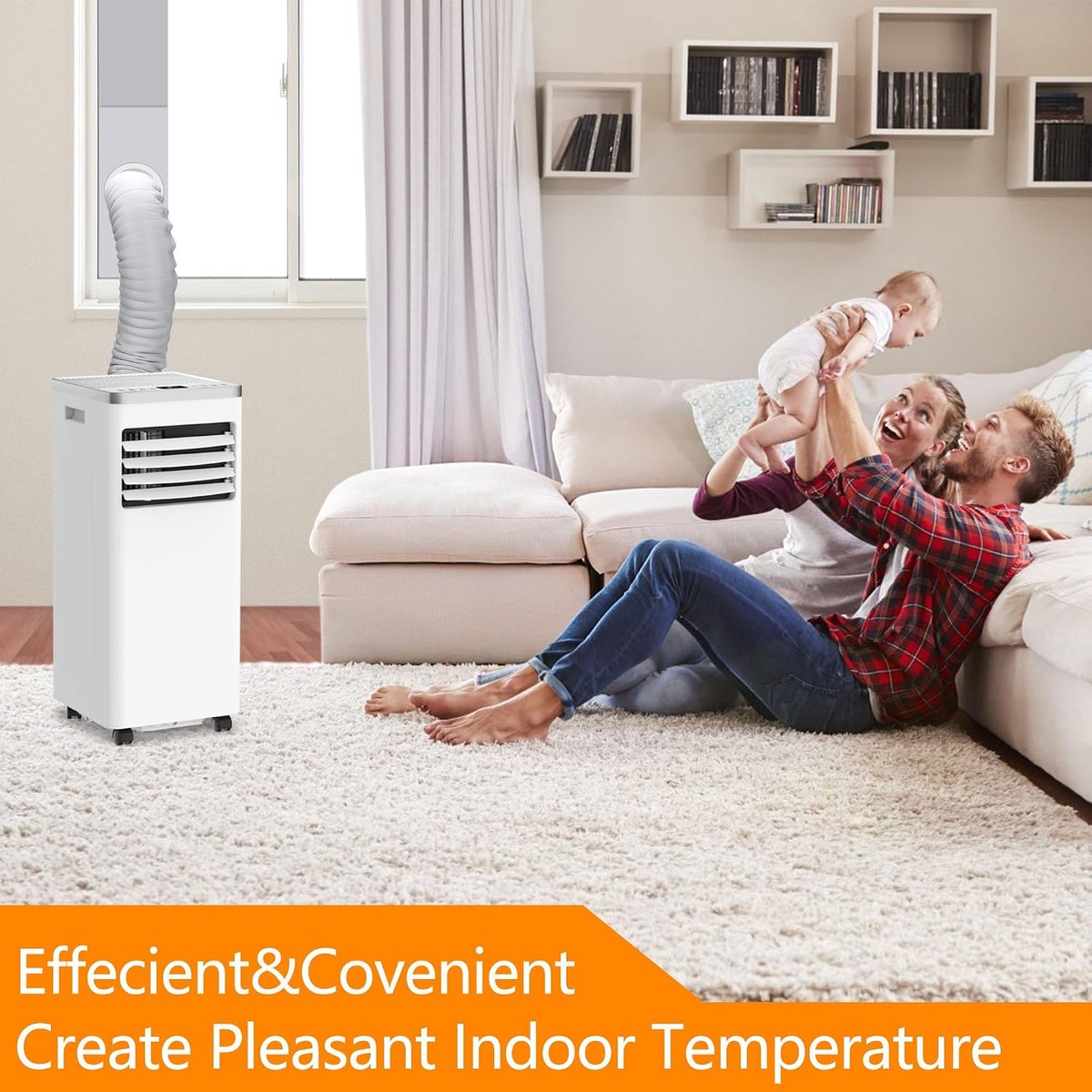 Airconditioner slanghoes - 150 x 53 cm - Airconditioner slangbeschermer - Met 3 gespbanden - Verstelbare airco slang isolatiehoes - Airconditioner kanaalisolatie - Isolatiehoes voor mobiele airco-slangen - Beschermhoes voor afvoerslang - Grijs – foto 5