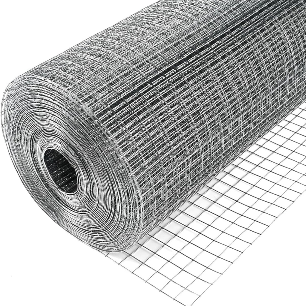 1 rol gegalvaniseerd knaagdierwerend gaas - voorkomt dat veldmuizen en grondeekhoorns binnenkomen - inclusief tuinhandschoenen - volièregaas - 10 m lang - 50 cm breed - draaddiameter 0,55 mm - maaswijdte 6,3 mm