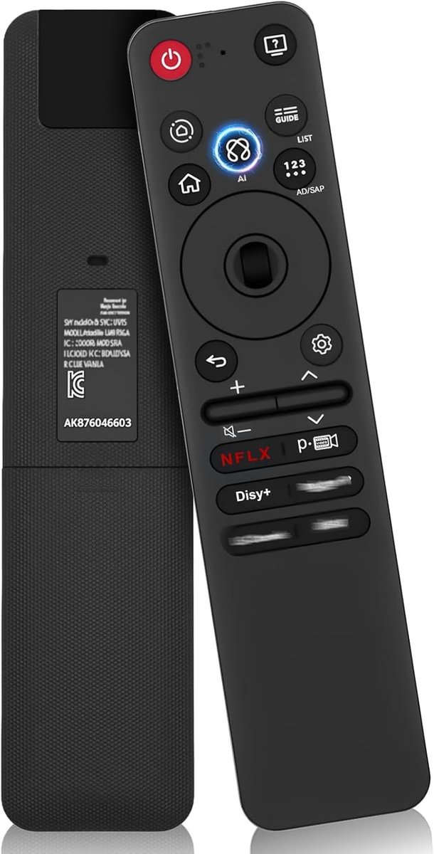 Magische Afstandsbediening voor Smart TV, Vervangingsbediening voor WebOS TV, Compatibel met OLED, QNED, UHD, LED, LCD, 4K en 8K Modellen