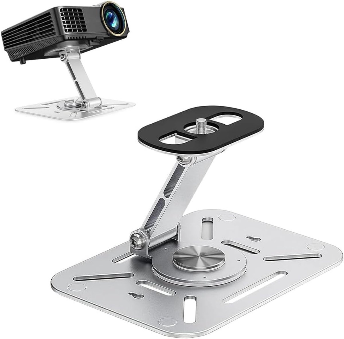 Projectorhouder - Aluminium - 360° draaibaar - Opvouwbaar - Voor Projectoren en Camera's