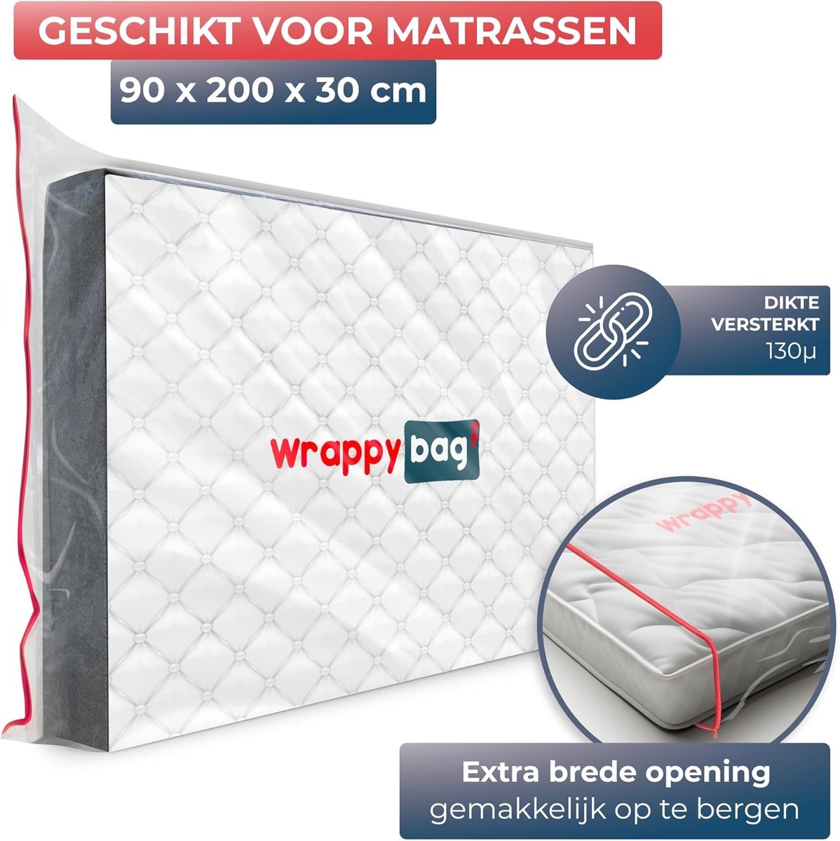 Beschermende Matrashoes - Plastic - Waterdicht en Scheurbestendig - Voor Verplaatsen en Opslag