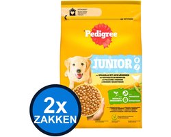 2x Pedigree - Droog Junior Kip - Hondenvoer Droogvoer - 2.6 kg
