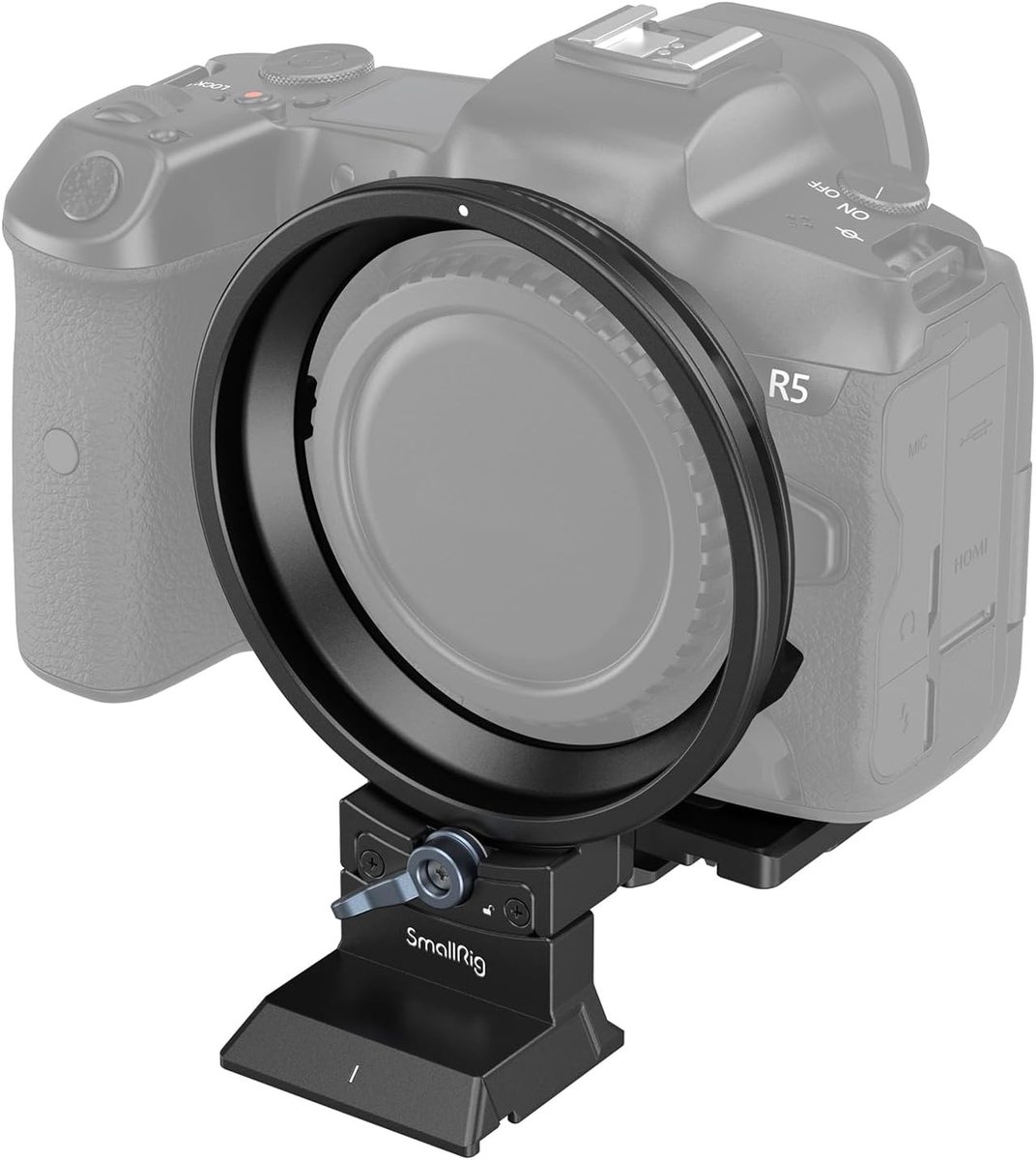Rotatable Collar Mount Plate voor Canon R5, R5C, R6 en R6 Mark II - 90° Draaiende Houder voor Horizontale en Verticale Opnames, Compatibel met Arca Type en Manfrotto RC2-4300