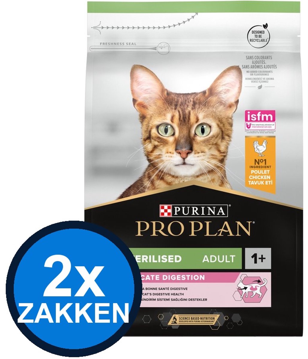 Pro Plan Pro Plan - Adult Sterilised Delicate Digestion Kip - Kattenvoer Droogvoer - 3 kg