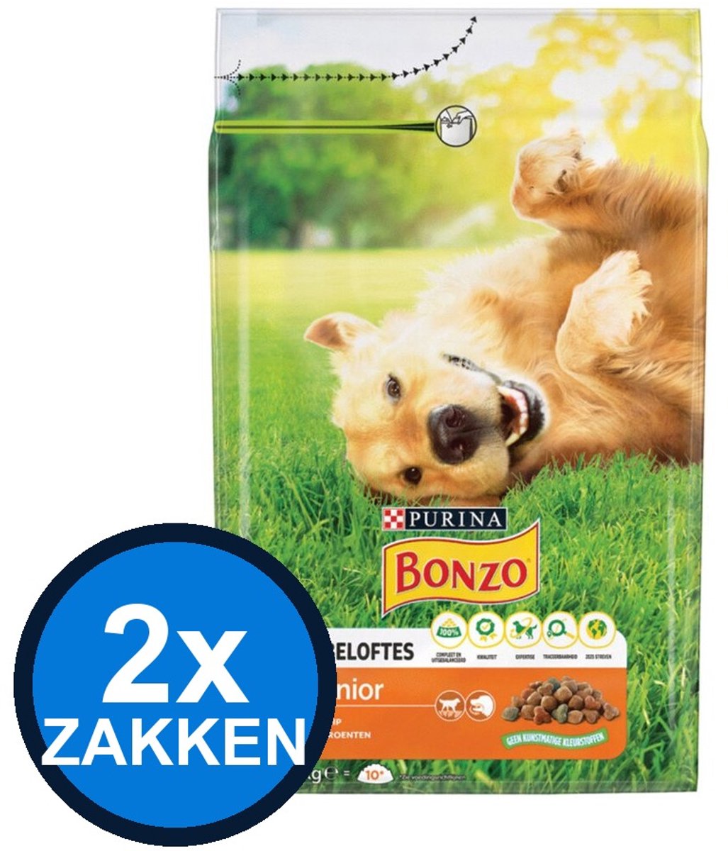 Bonzo Bonzo - Senior Kip&Groenten - Hondenvoer Droogvoer - 3 kg