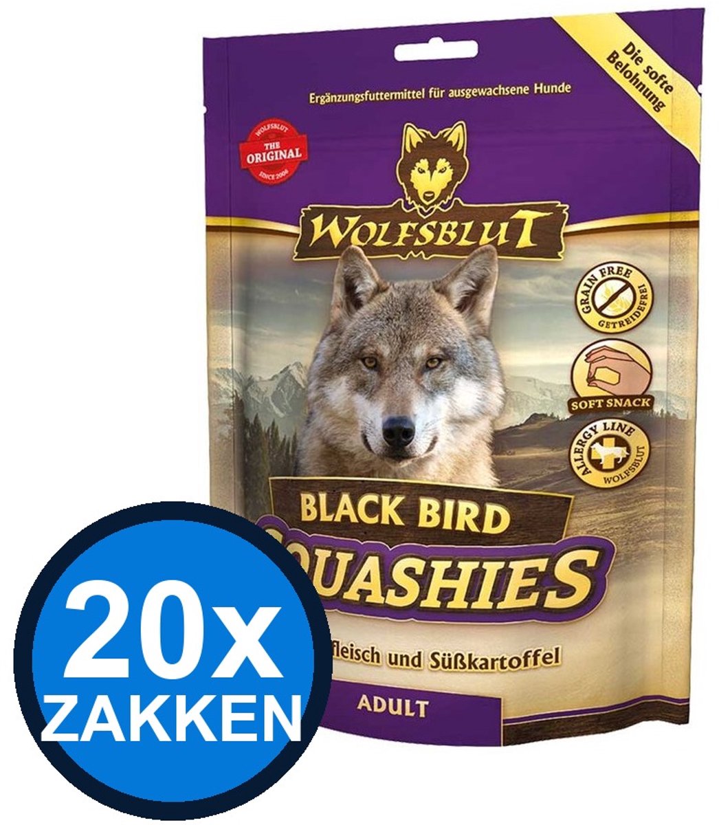 Wolfsblut Wolfsblut - Squashies Black Bird Adult - Hondenvoer Droogvoer - 300 g