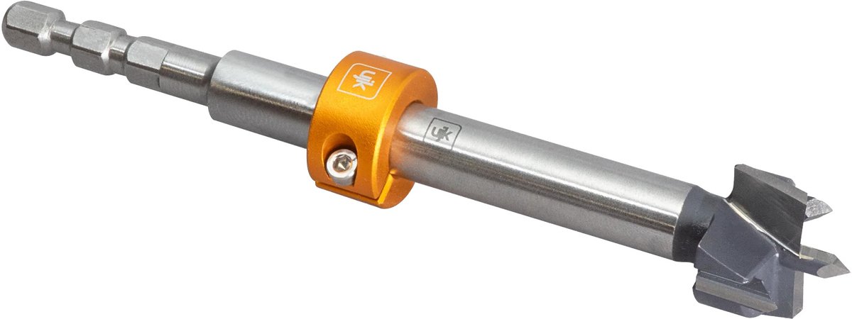 UJK Parf Guide System TCT Boor Cutter en Split Stop Collar 20 mm met zeskant Centrotec aansluiting
