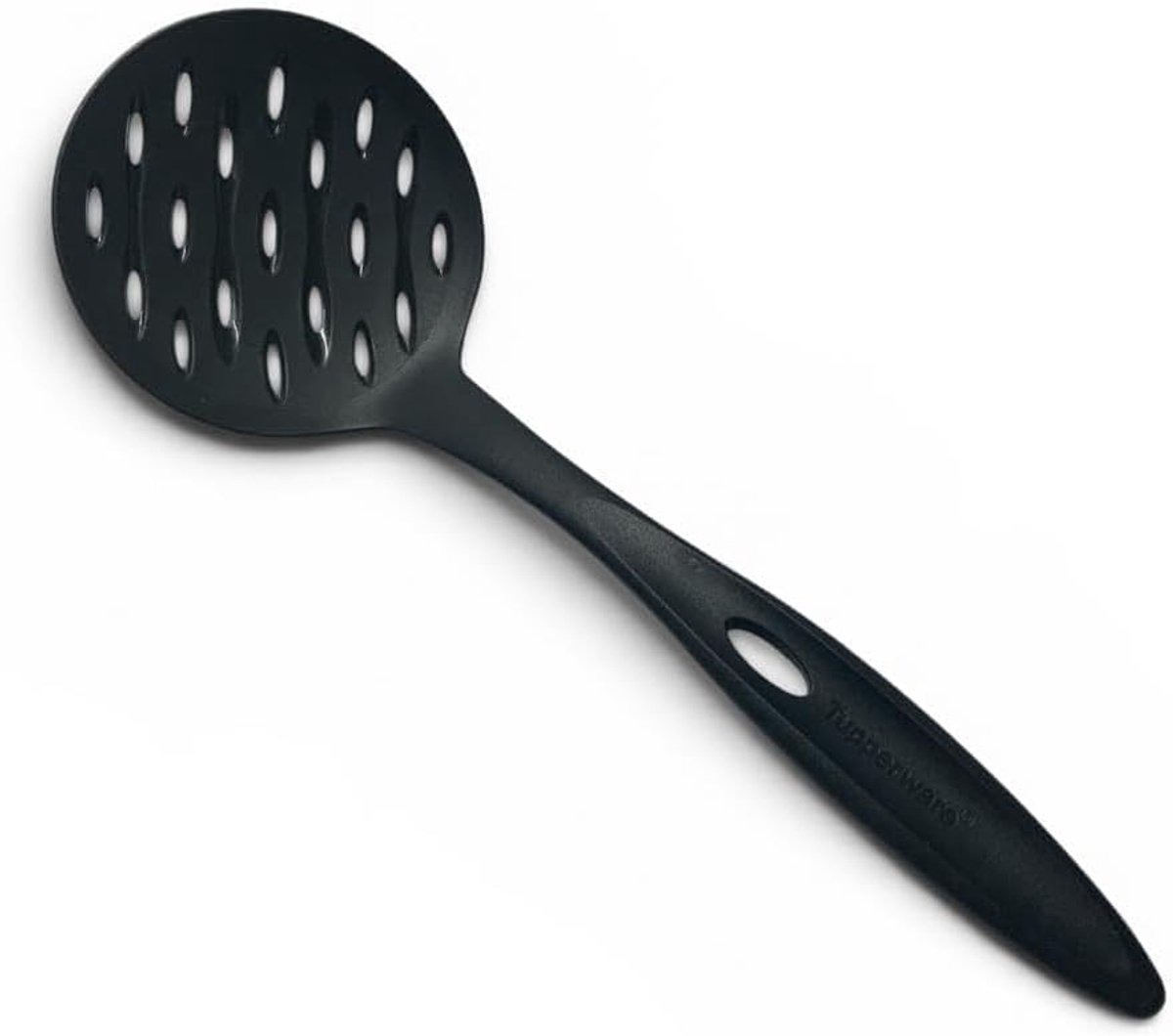 Tupperware schuimlepel/pastalepel, zwart, praktische keukenhulp voor pasta en meer