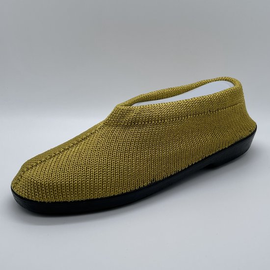 Chaussure portugaise tricotée - Or olive - Taille 38 - Mocassins - Pantoufle