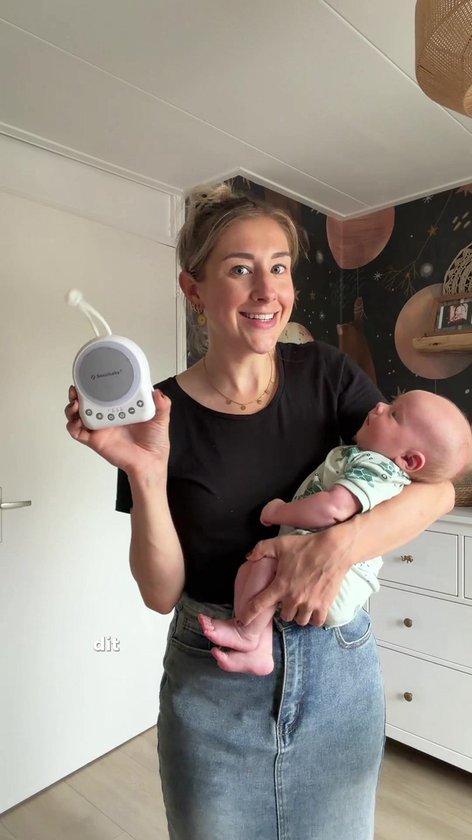 Sensibaby EasyDream White Noise Machine Baby 2026 - White & Pink Noise - Witte Ruis Apparaat met Nachtlampje - Slaaphulp Baby - Slaaptrainer Kinderen - 19 Geluiden