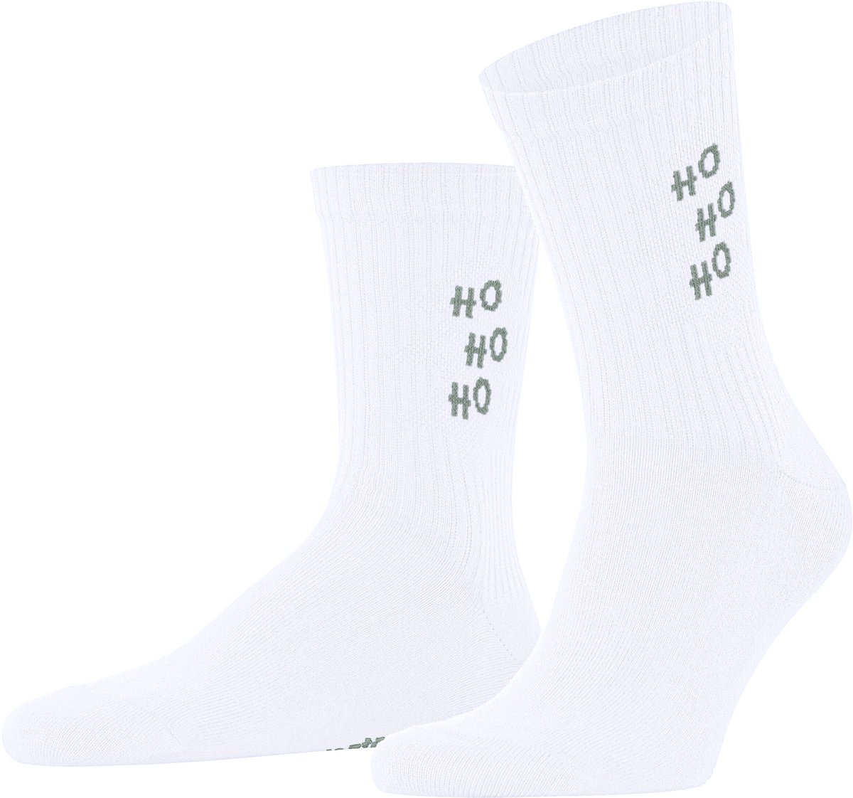Burlington X-Mas Rib gedessineerd katoen sokken heren wit - maat 40-46
