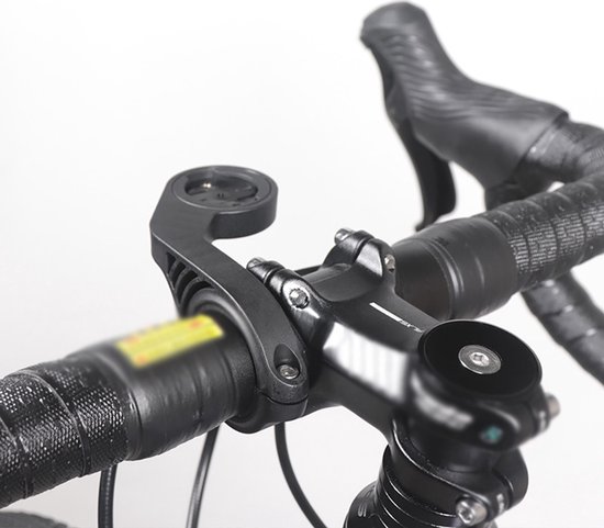 Fietshouder geschikt voor Garmin fietscomputer - Fietshouder - Fietssteun - Incl. Spacers en inbus sleutel - Verlengde Voorsteun voor Fietscomputer - Out-Front Stuurbevestiging - Fietscomputer Houder geschikt voor Garmin Edge - Zwart — afbeelding 3