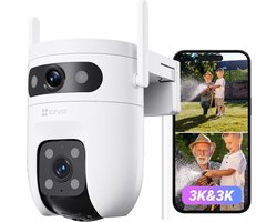EZVIZ C9c Dual – Buiten Beveiligingscamera – 3K+3K Dual Lens – AI Persoons- en Voertuigdetectie – Automatische Tracking – Kleuren Nachtzicht 40m – Tweeweg Audio – Wi-Fi 6