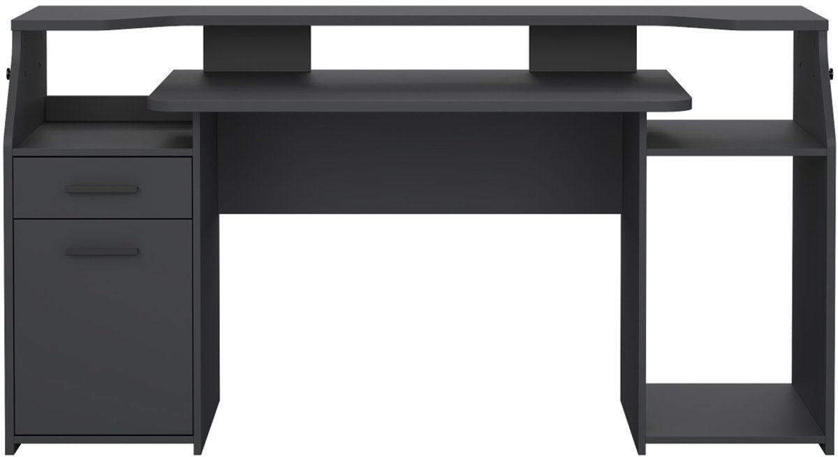 Giga Living Kantoorbureau Function Plus - Grijs - 171x62x89cm