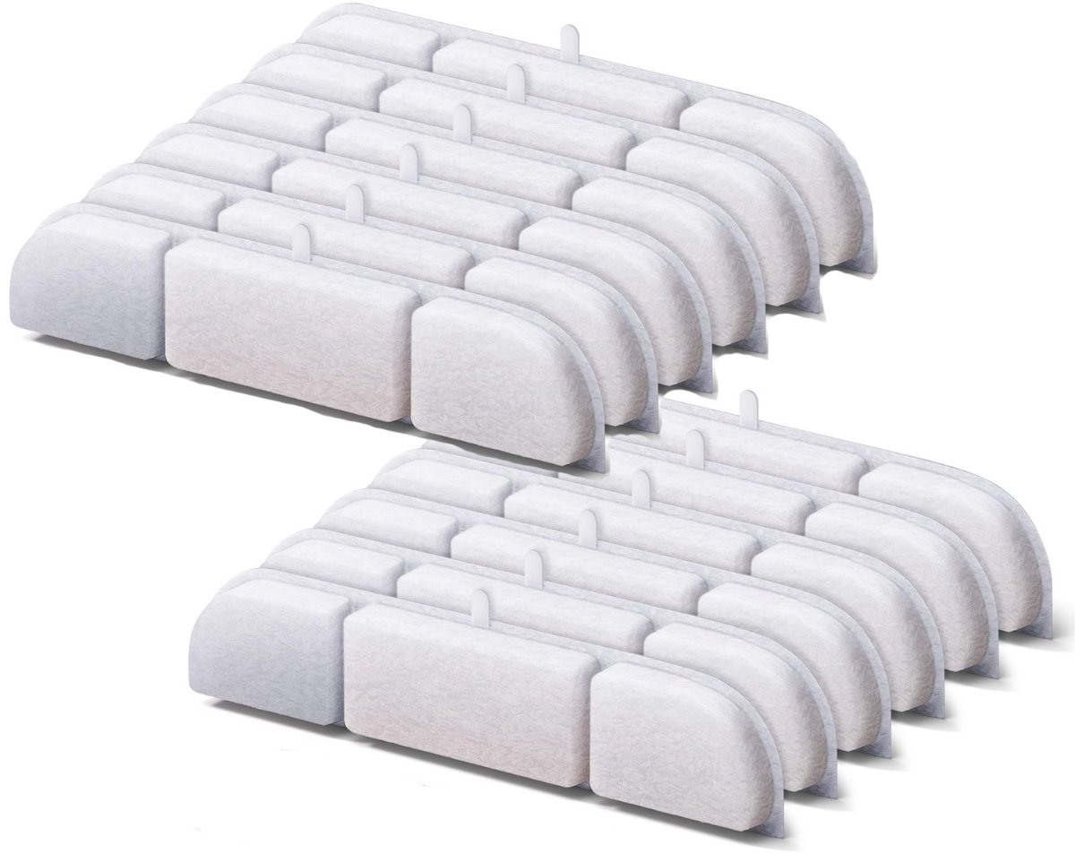 Filters RVS fontein - 12 stuks - Viervoeter Aqua Pro filters