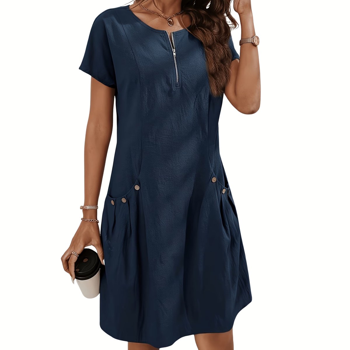Currero Zomerjurk Dames Zomerjurken Volwassenen Vrouwen Midi Jurk Ibiza Stijl Sundress Dress S Koningsblauw