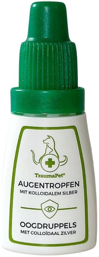 TraumaPet Oogdruppels Hond & Kat – Bij Rode, Tranende Ogen en Traanvlekken – Colloïdaal Zilver – 10 ml