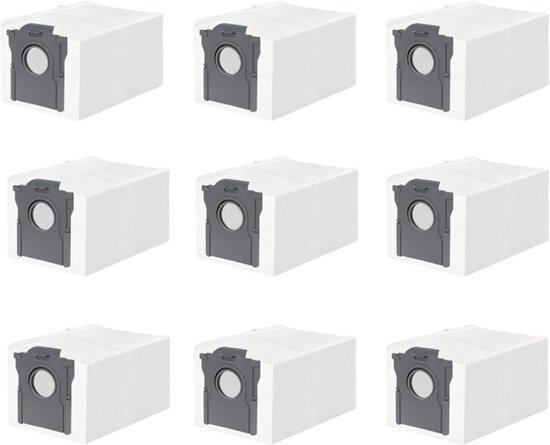 9 stuks stofzakken voor Dreame L10/L10s Pro/L40/L40s/L50/Aqua10 Ultra- L20/X40/X50 Ultra Complete- voor Mova E30/E40/V50/P50/P50s/Z60 Ultra stofzuiger- 3,2 l capaciteit stofzuigerzakken