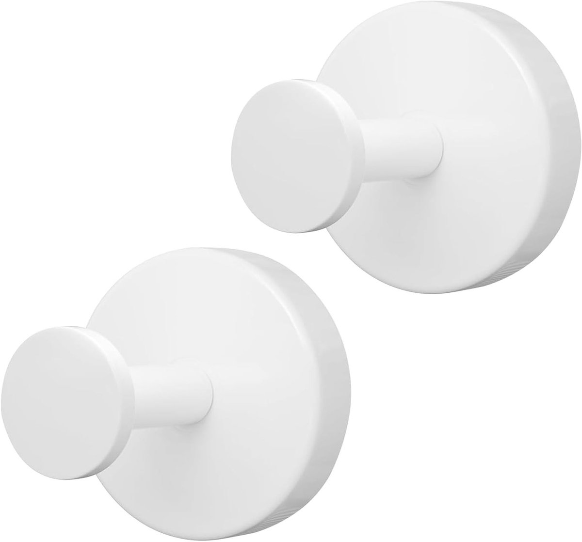 2 Stuks Zuignap Haken, Geen Boren Nodig, Maximaal 3 kg, Herbruikbare Waterdichte Haken voor Badkamer, Keuken, Tegels en Glas