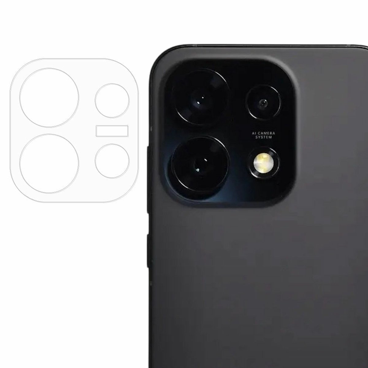 Coverup Camera Lens Protector - Geschikt voor OPPO Reno16 Camera Lens Protector - Coverup 9H Tempered Glass - Transparant