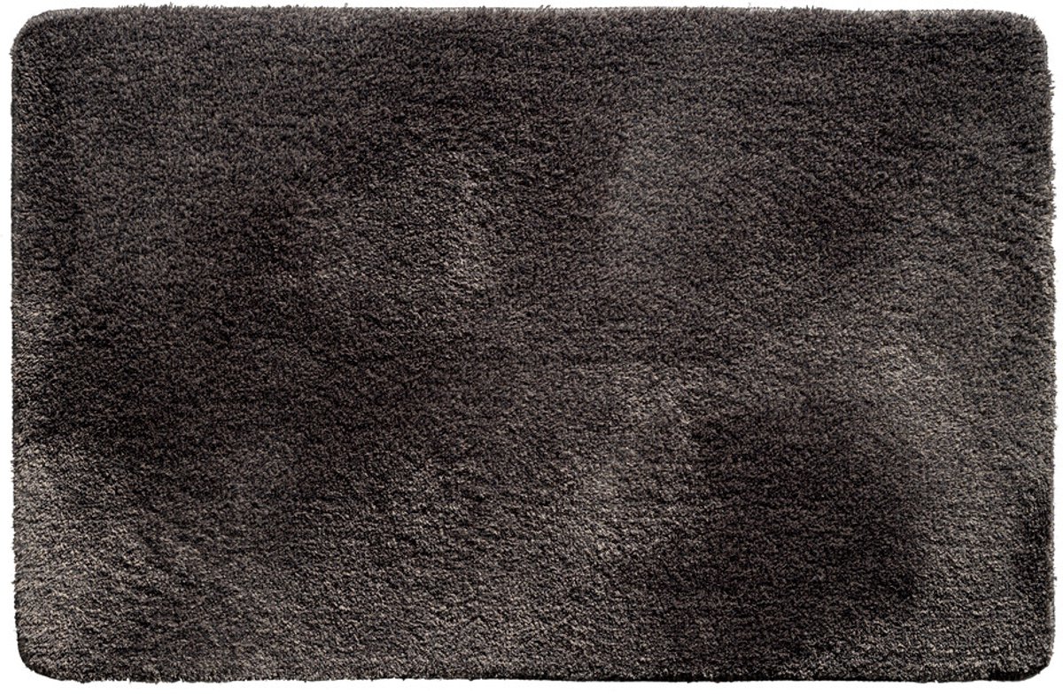 Arizona Badmat 58x100 cm - Donkegrijs – Zachte Badkamermat van Chenille – Waterabsorberende Douchemat – 100% Polyester – Oeko-Tex Gecertificeerd