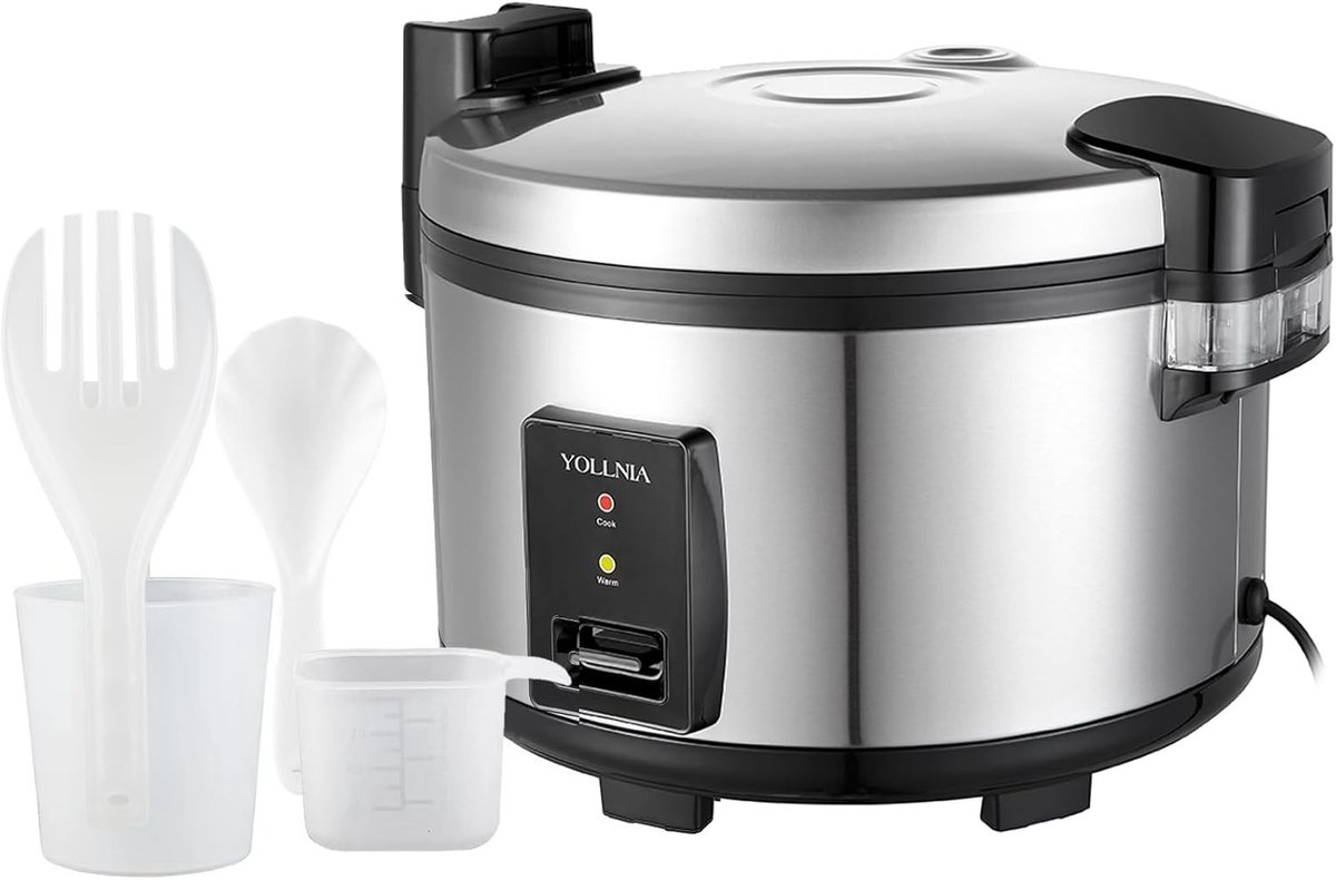 Rijstkoker - 20 Liter - Automatische Kookfunctie - Driedimensionale Opwarming - Voor 35-50 Personen