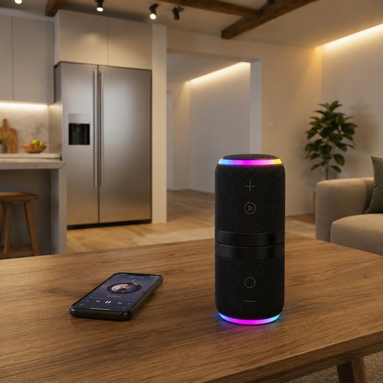 Vyzio - Magnetische Bluetooth Speaker - Splitsbare Draadloze Muziekbox - True Wireless Stereo Surround Sound - 24H Batterij - Bluetooth 5.4 - MEGABEAT — afbeelding 2